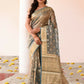 Joban Fashion Grey Pure Banarasi Tissue Saree | Swadesiicart