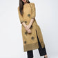 Aniyah Cotton Block Printed Beige Color Front Slit Kurta (AN-117K)