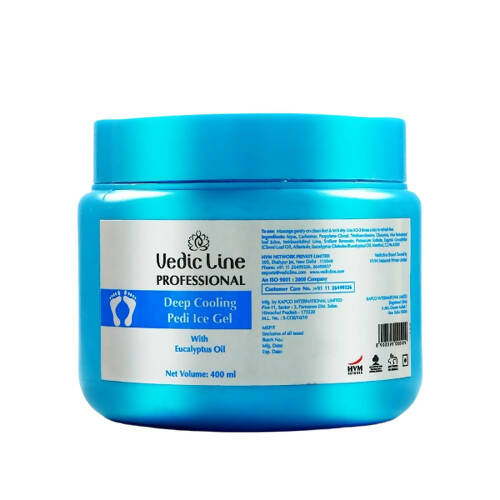Vedic Line Deep Cooling Pedi Ice Blue Gel - Swadesiicart