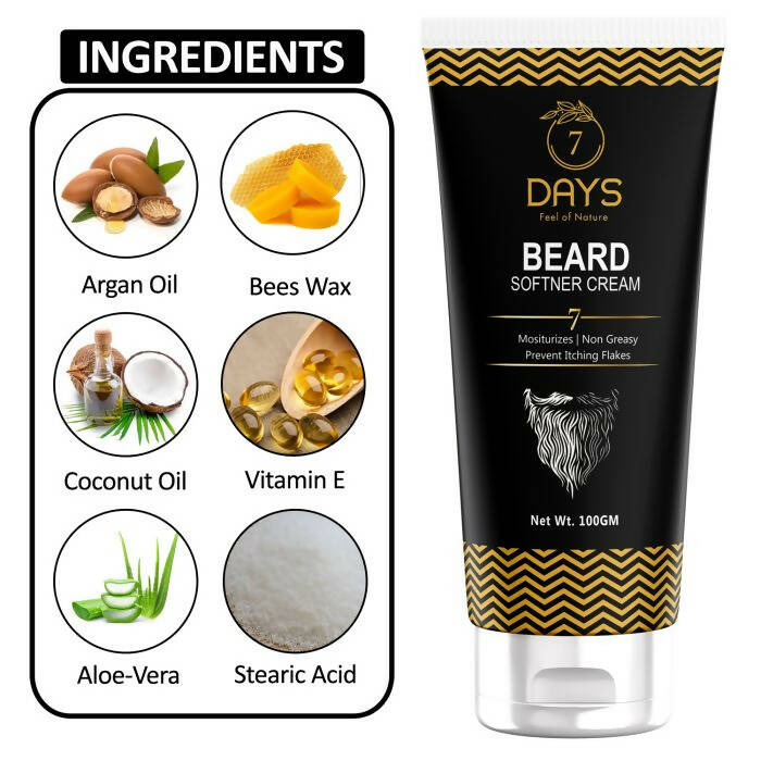 7 Days Beard Softener Cream - Swadesiicart