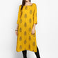 NOZ2TOZ Women's Yellow Color Rayon Straight Kurta Only - Swadesiicart