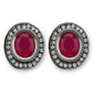 Pink Circular Studs Earrings - Ruby Raang - Swadesiicart