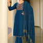 Jyoti Fashion Women's Morpich 14KG Rayon Foil Print with Embroidery Kurta Set | Swadesiicart