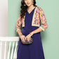 Ahalyaa Women's Traditional wear Kurta - Navy Blue | Swadesiicart