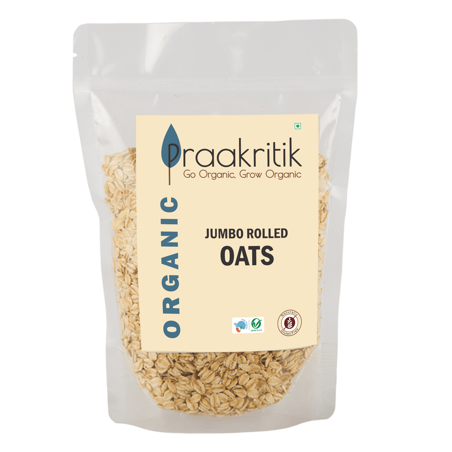 Prakritik Organic Jumbo Rolled Oats - Swadesiicart