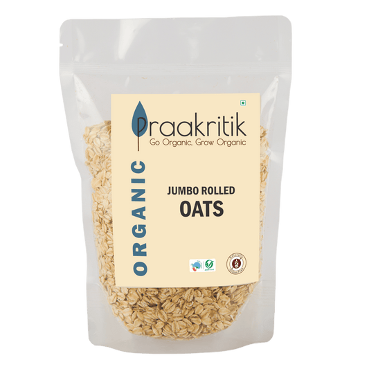 Prakritik Organic Jumbo Rolled Oats - Praakritik Organics