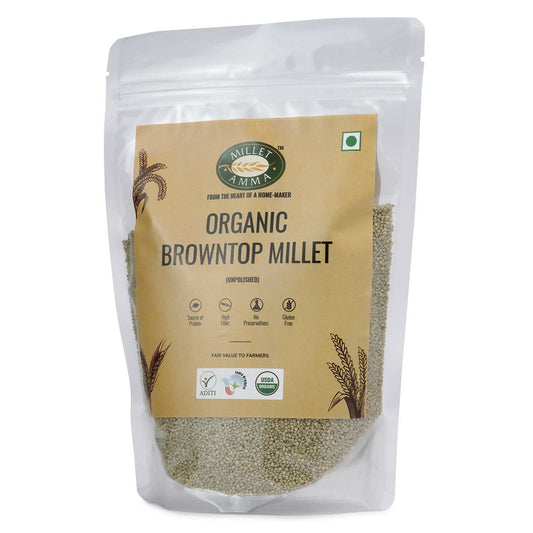 Millet Amma Organic Browntop Millet Grains - Swadesiicart