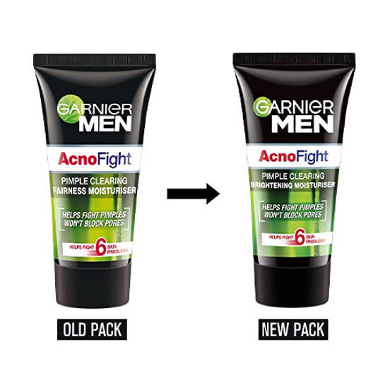 Garnier Men Acno Fight Pimple Clearing Brightening Moisturizer - Swadesiicart