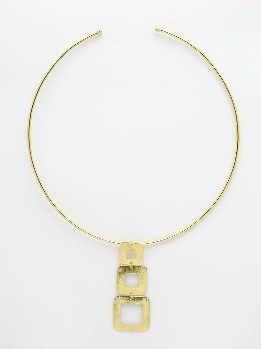 NVR Women Gold-Polished Circular Choker Necklace | Swadesiicart