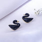 NVR Women Black Cz Studded Studs Earrings | Swadesiicart