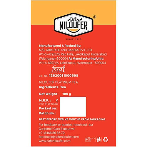 Cafe Niloufer Platinum Tea Powder - Swadesiicart