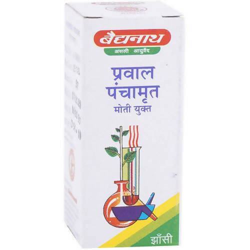 Baidyanath Jhansi Prawal Panchamrit Tablets (Moti Yukta) - Ayurvedant Pvt. Ltd.