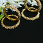 Mominos Fashion Joharkamal Gold-Polished Beads Work Bangles with Rings - Swadesiicart