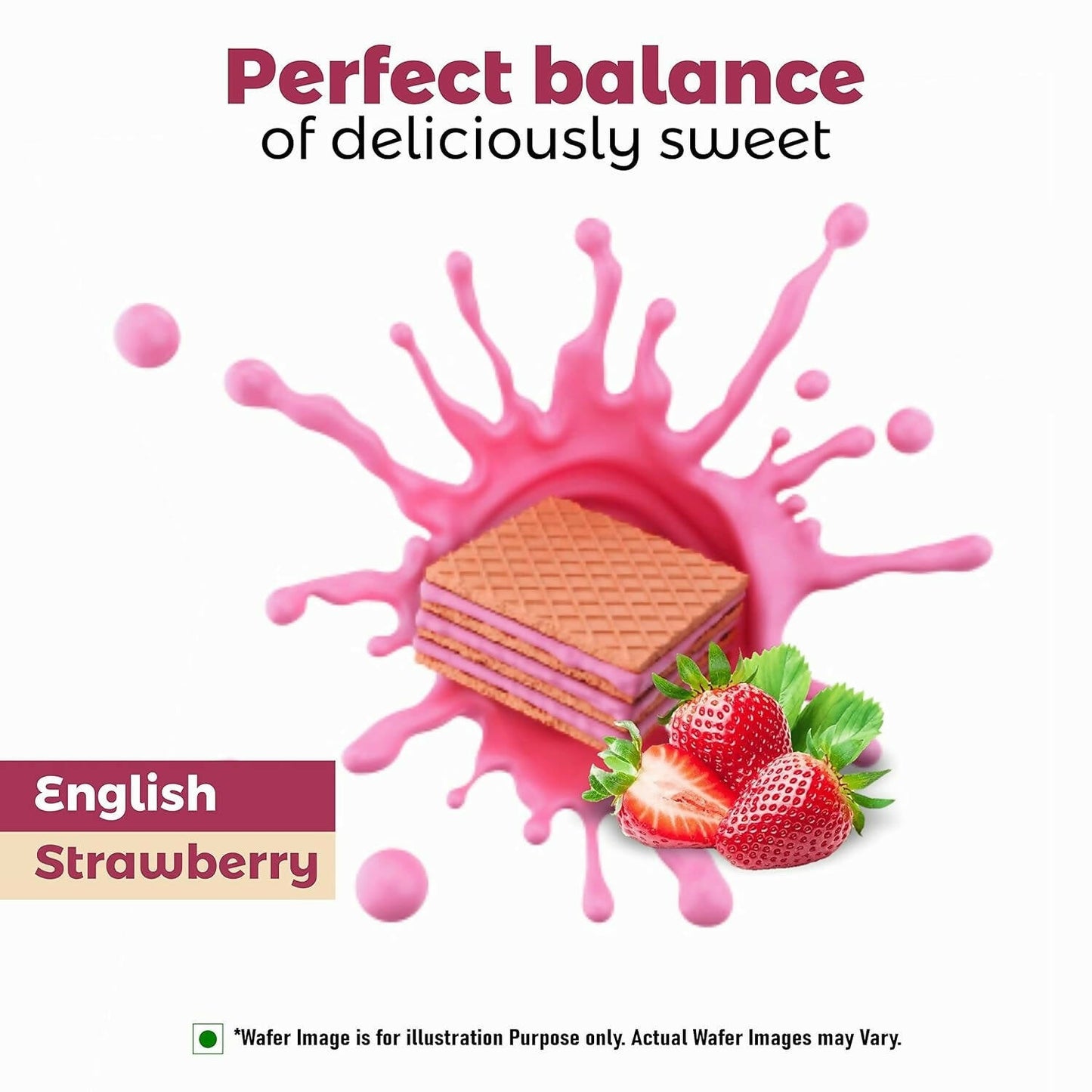 Unibic Qubz Wafer Biscuits Strawberry Flavour - Swadesiicart