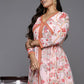 Ahalyaa Women's Traditional wear Kurta Set - Pink | Swadesiicart