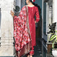 Vaasva Women's Silk Emboidered Solid Pant Set & Digital Printed Dupatta | Swadesiicart