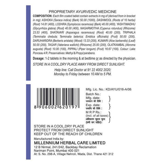 Millennium Herbal Gynova Tablets
