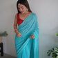 Vamsee Trendy Sequence Sky Blue Georgette Saree - Swadesiicart