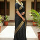 Shree Shyam Fashion Black Soft Silk Saree