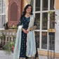Teeya Creation Morpich Color Faux Georgette Heavy Work Fully Stitched Anarkali Gown - Swadesiicart