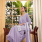 Teeya Creation Lavender Color Georgette Fabric Heavy Embroidery Work Fully Stitched Palazzo Set - Swadesiicart