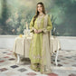Teeya Creation Olive Color Pure Zimichhu Silk Embroidery Work Fully Stitched Palazzo Pair - Swadesiicart