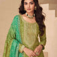 Teeya Creation Multi Color Chinnon Silk Digital Print With Embroidery Work Fully Stitched Palazzo Pair - Swadesiicart