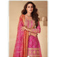 Teeya Creation Multi Color Chinnon Silk Digital Print With Embroidery Work Fully Stitched Palazzo Pair - Swadesiicart