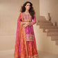 Teeya Creation Multi Color Chinnon Silk Digital Print With Embroidery Work Fully Stitched Palazzo Pair - Swadesiicart