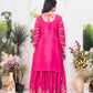 Teeya Creation Rani Color Chinnon Silk Embroidery Work Fully Stitched Salwar Suit - Swadesiicart