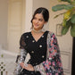 Teeya Creation Black Color Faux Georgette Embroidery And Sequence Work Fully Stitched Anarkali Gown - Swadesiicart