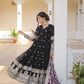 Teeya Creation Black Color Faux Georgette Embroidery And Sequence Work Fully Stitched Anarkali Gown - Swadesiicart
