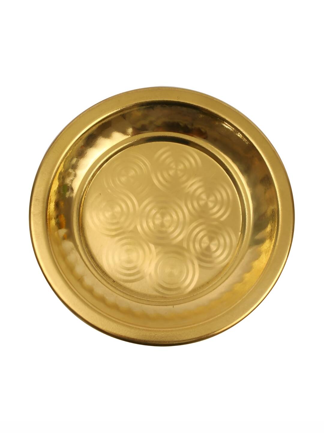 Spillbox Gold-Toned Brass Ring Thali Pooja Essential | Swadesiicart
