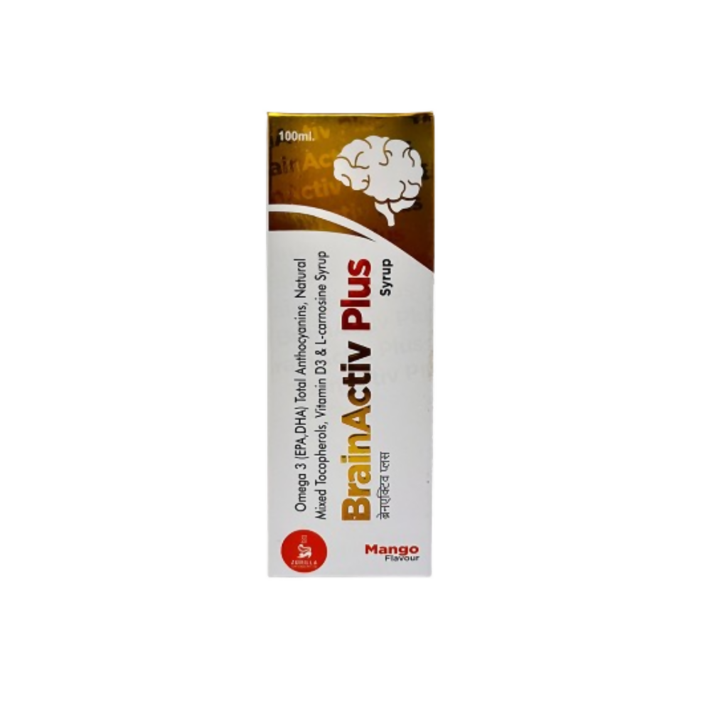 Zorilla Life Science BrainActiv I Plus Syrup I Omega 3 (EPA,DHA) | Swadesiicart