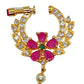 Multicolor AD Floral Nose Ring | Swadesiicart