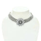 Mominos Fashion Johar Kamal Oxidised Silver-Plated Brass Finish Kundan Choker For Women (Silver) | Swadesiicart