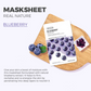 The Face Shop Real Nature Blueberry Face Mask - Korean Skincare - Swadesiicart