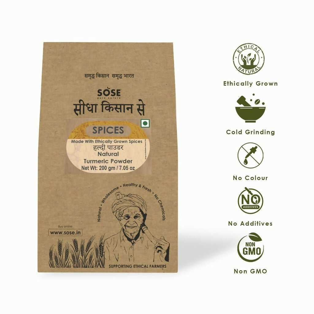 Gir Sidha Kisan Se Natural Turmeric Powder (Haldi) | Swadesiicart