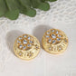 Joban Fashion Women Handcrafted Matte Gold Earrings | Swadesiicart