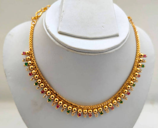 Gold-Polished Pretty Necklace | Swadesiicart