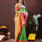 Lorenvalley Fashion Navyblue Kanjivaram Silk Woven Design with Zari Weaving Saree - Swadesiicart