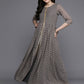 Ahalyaa Women's Traditional wear Kurta Set - Grey | Swadesiicart