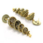 Mominos Fashion Johar Kamal Peacock Design Golden Colour Earrings - Swadesiicart