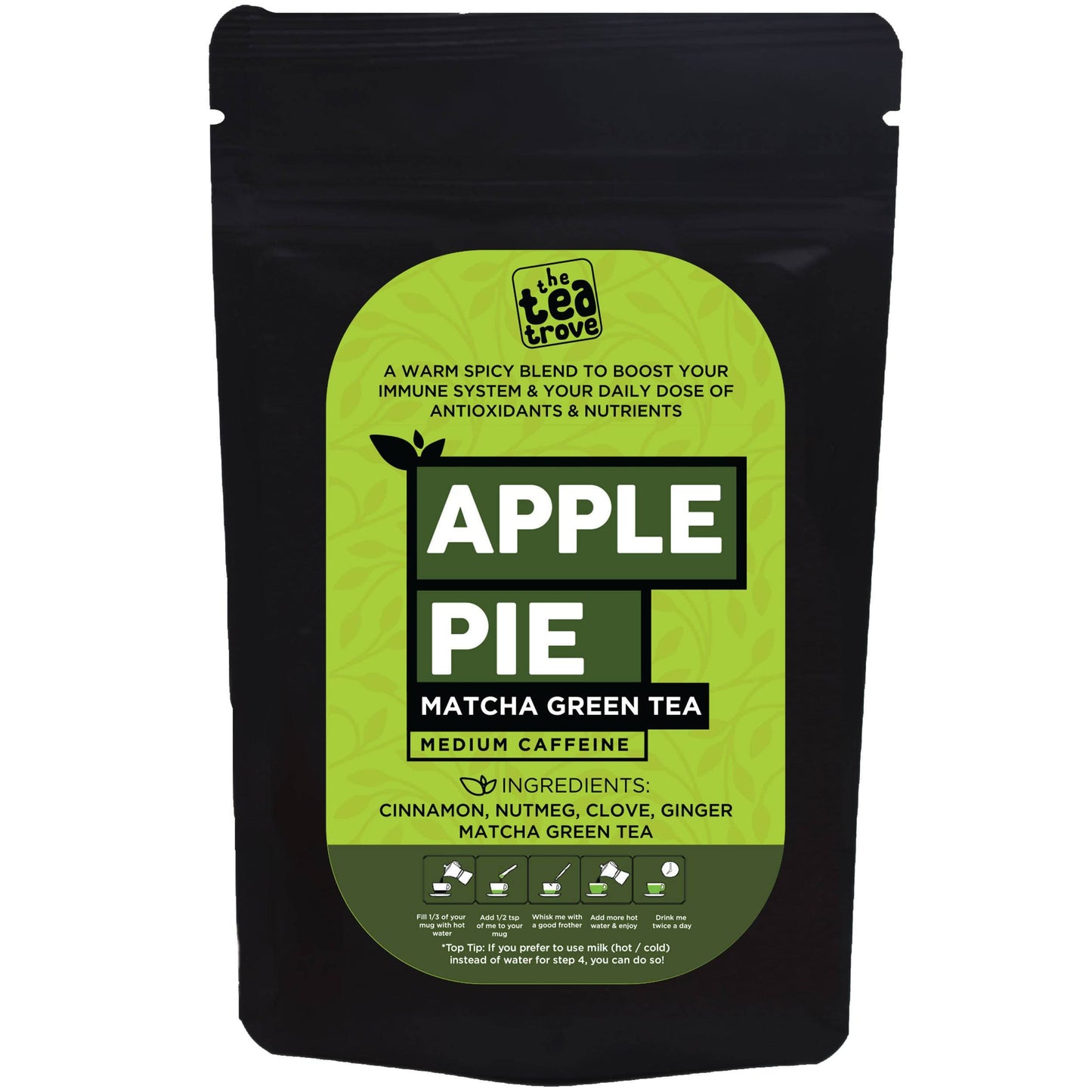 The Tea Trove - Apple Pie Matcha Green Tea | Swadesiicart