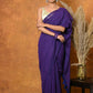 Very Much Indian Pure Mul Cotton Handloom Saree - Purple | Swadesiicart