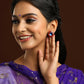 Ruby Raang Multi Blue Kundan Studs | Swadesiicart