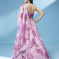 House of Panchhi Lavender Organza Floral Printed Lehenga choli & Dupatta | Swadesiicart