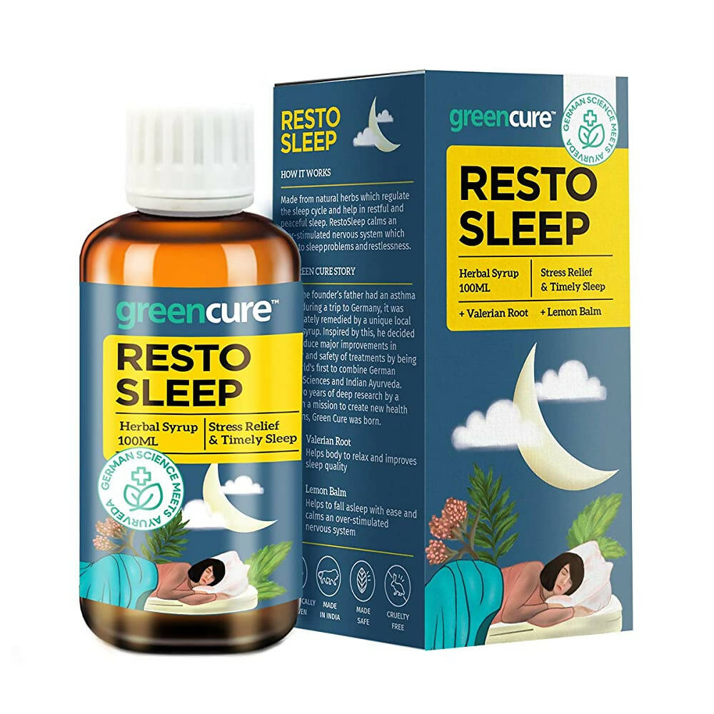 Greencure Resto Sleep Herbal Syrup | Swadesiicart