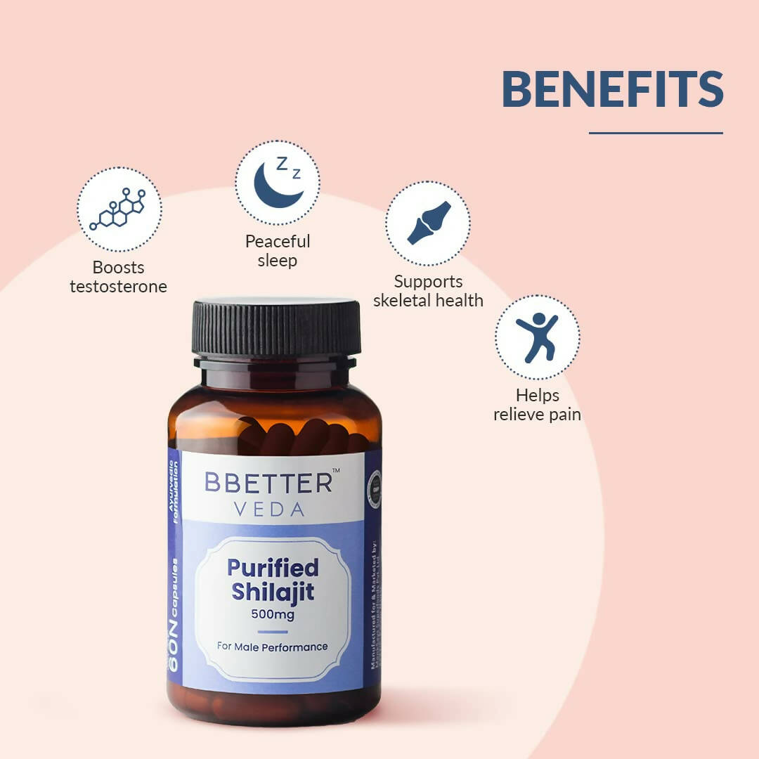 BBETTER Veda Purified Sj Capsules for Men - Swadesiicart
