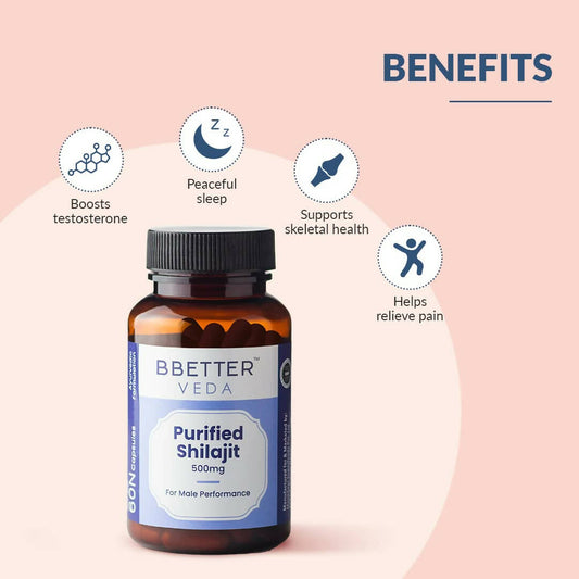 BBETTER Veda Purified Sj Capsules for Men - Swadesiicart